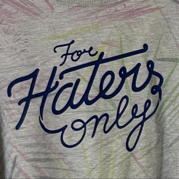 Pull&Bear Gray Sweatshirt with Blue Text - Picture 2 of 8